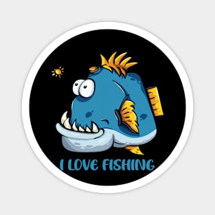 I Love Fishing Magnet